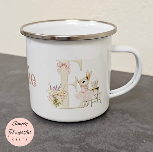 Easter Cup - Personalised Enamel Easter Mug - Kids Easter Cup